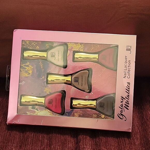 BRAND NEW JLB COSMETIC GALAXY METALLICS 5 PIECE NAIL LACQUER COLLECTION - Picture 7 of 10